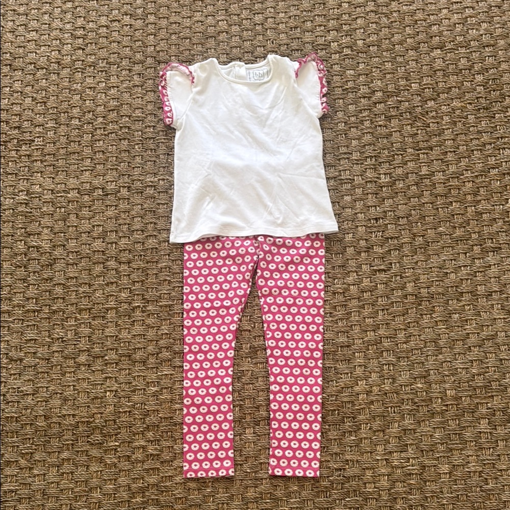 Kids White and Pink Matching Set